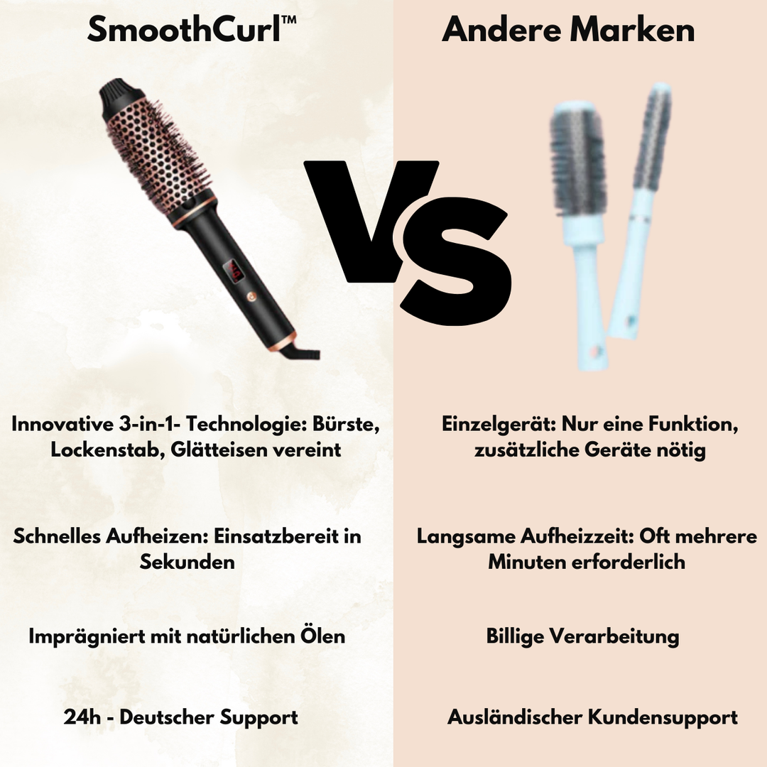 SmoothCurl™ | 3-in-1-Ionen-Lockenstab & Haarglätter