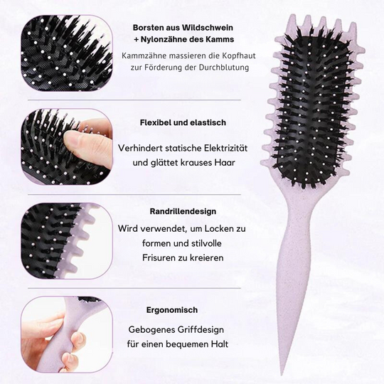 Styling Curly Hair Brush™ | Erreichen Sie mühelos perfekte Locken