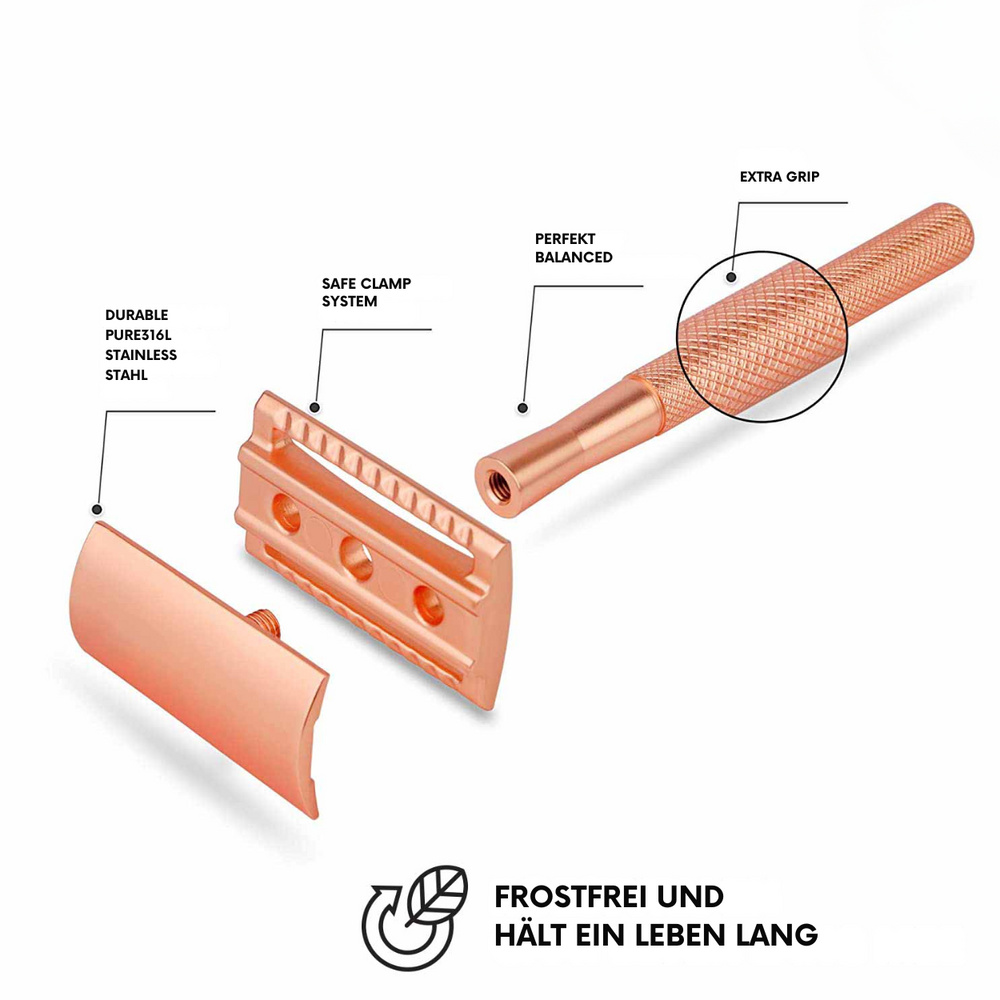 Rasiermesser aus Edelstahl™ | Rüsten Sie auf einen Rasierer um, der funktioniert