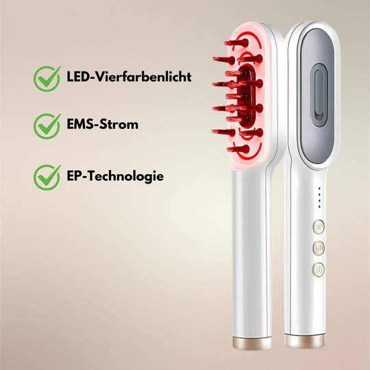 RadiantRoots™ | Entdecken Sie volleres Haar mit dem LED-Haarwachstumskamm