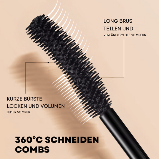 Luxe Waterproof Wimperntusche Schwarz™ | Mangolo